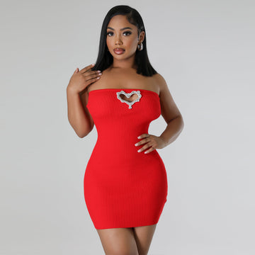 Siren Rhinestone Cutout Bodycon Dress